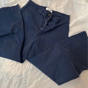 Reformation Blue Denim Flare & Wide Leg Jeans